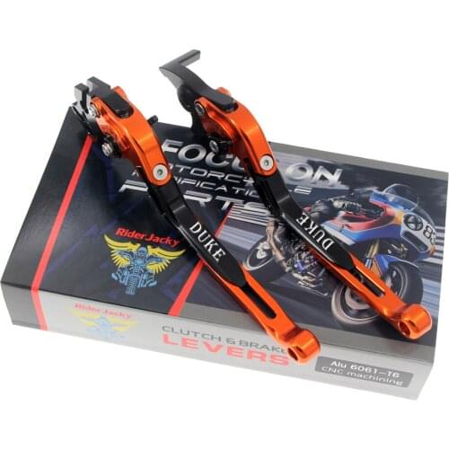 Riderjacky For KTM 690 Duke R 2014-2017 2015 2016 Motorcycle CNC Folding Extendable Brake Clutch Levers