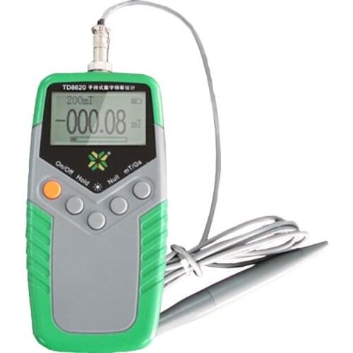 TD8620 Magnetic Flux Magnetic Field meter Digital Magnetic Tester with mT / Gs screen Class