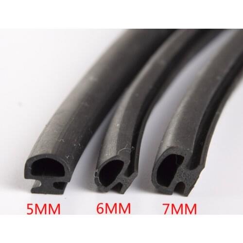 5/6/7mm EPDM Bottom width sealing strips bridge aluminum door/window sealed plastic strips energy saving windows and doors