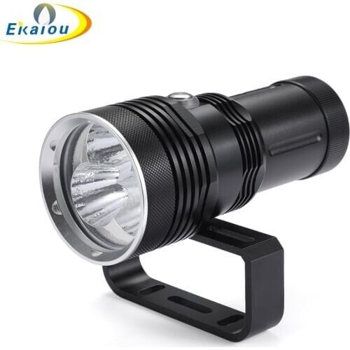 2021 New Waterproof 3 x XHP70.2 LED Diving Flashlight Powerful Underwater Portable Scuba Torch Use Photographic Fishing Dive