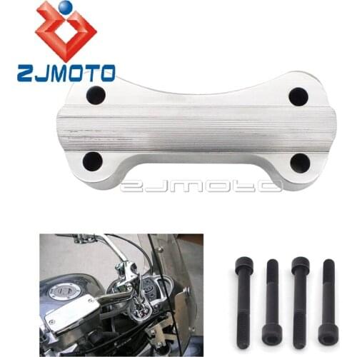 For V-Max Integrative Molding Polished Bar Riser Motorcycle Aluminum Handlebar Risers VHBRSVMXI5 For Yamaha VMX1200 1985-2007