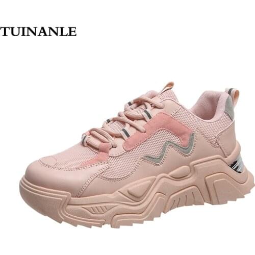 TUINANLE Designer Sneakers Women Vulcanized Shoes Fashion Platform Thick Sole Women Casual Shoes Ladies Trainers Chaussure Femme