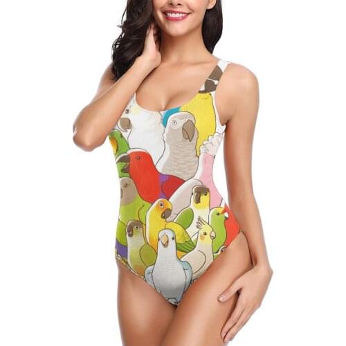 Women 2021 Exotic Bikinis Parrot Party Women Swimsuit One Piece swimsuit R336 Women Beach wear