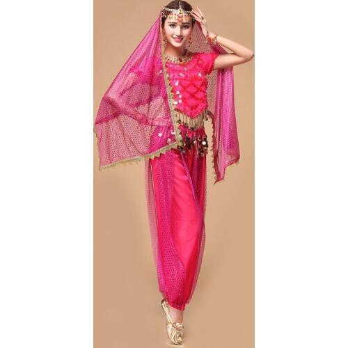 6 Colors New Lady Belly Dance Costume Women Belly Dancing Costume Sets Bollywood Costume Indian Dress Bellydance Dress 3pcs/set