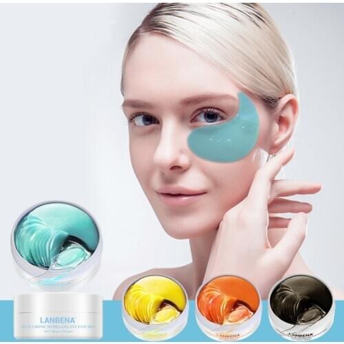 1pcs(60ea) Eye Patches Mask Retinol/Hyaluronic/Vitamin C/Black Pearl Hydra-Gel Eye Mask Remove Dark Circles Moisturizing Care
