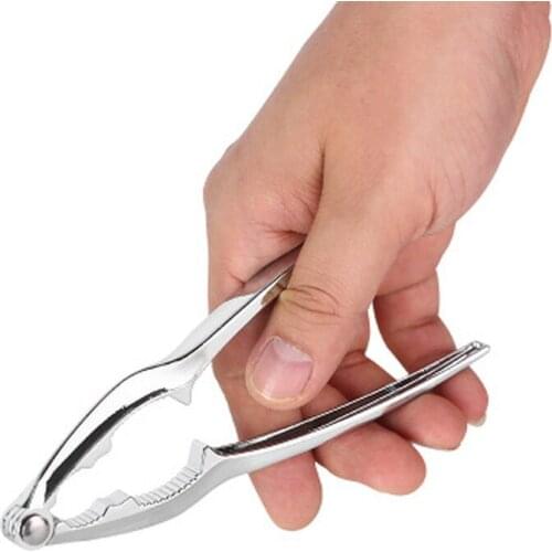 1PC Stainless Nutcracker Sheller Walnut Nut Cracker Quick Walnut Almond Pecan Nutcracker Kitchen Fruit Tool Accessories