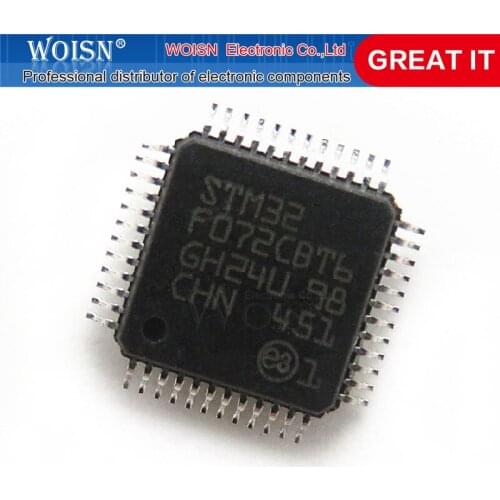 2pcs/lot STM32F072C8T6 STM32F072CBT6 STM32F072 QFP-48 In Stock