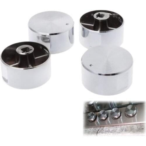 2021 New 4Pcs Rotary Switches Round Knob Gas Stove Burner Oven Kitchen Parts Handles