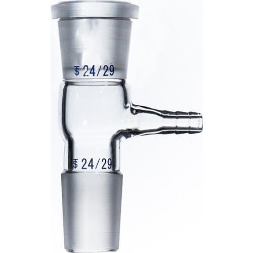 24/29,Glass Straight Tube Vacuum Take-off Adapter,Gas Inlet Adapter