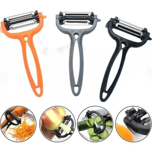 3 in1 Vegetable Peeler Cutter Multifunctional 360 Degree Potato Julienne Peeler Melon Planer Grater Kitchen Gadget Accessories