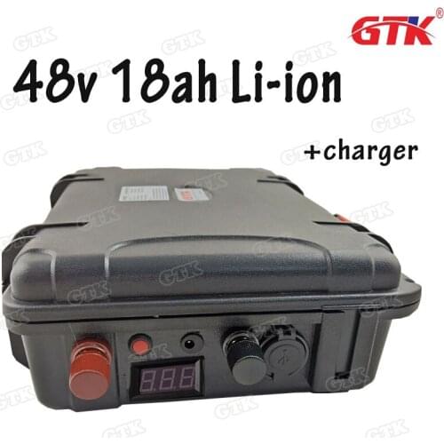 48v 18ah lithium battery pack built-in BMS 54.6v for ebike vacuum cleaner Drill li-ion battery scooter kit+ charger