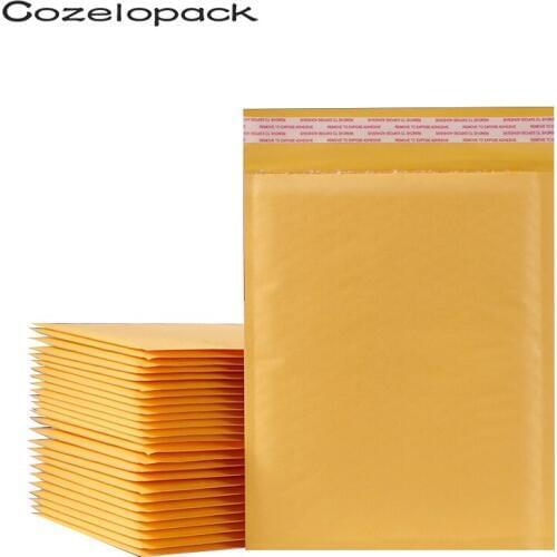 50PCS/15 sizes Kraft Bubble Envelopes Paper Packaging Bags Padded Mailers Shipping Package bubble Envelope Courier Storage Bags