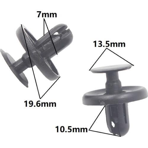 500x Nylon Push Type auto Fender lined Retainer clips for toyota Celica Corolla Subaru Matrix Salara lexus pontiac Accessories