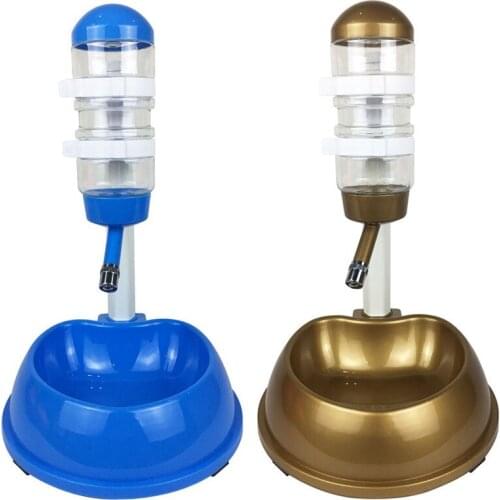 Automatic Pet Drinker Dog Bowls Water Bottles Universal Dog Drinker Feeder Liftable Bowl Dispenser Bowl Puppy Pet Products