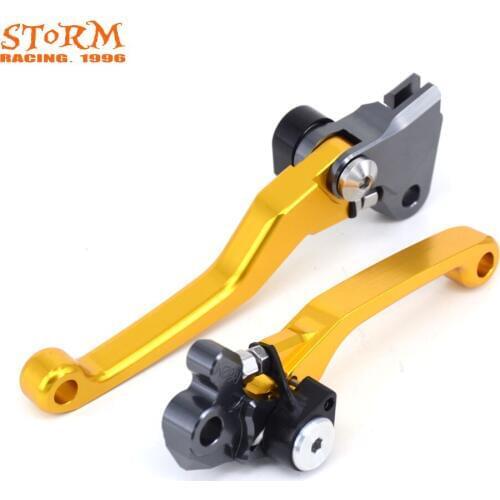 CNC Pivot Dirt Foldable Brake Clutch Levers For Suzuki RMZ250 RMZ 250 2005-2006