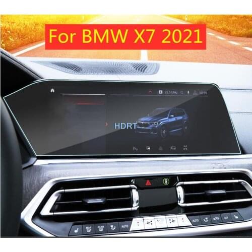 For BMW X7 2021 Tempered Glass Car GPS Navigation Screen Protector Film Dashboard Sticker Accessories LHD