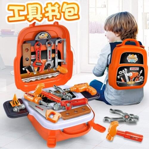 Boys electric drill screwing screws simulation play house repair tool set childrens toolbox toys