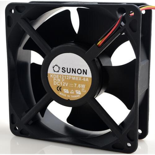 Jianzhen FOR SUNON 12038 KDE1212PMBX-6A 12V 7.6W 12CM axial flow cooling fan