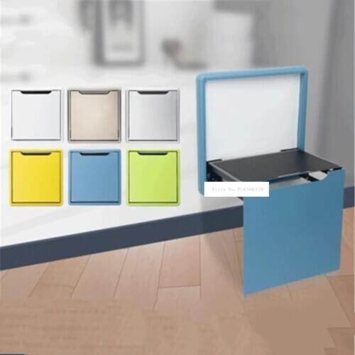Multifunctional Household Bathroom Bedroom Balcony Porch Wall Hanging Folding Chair Invisible Folding Shoe Changing Stool Bench