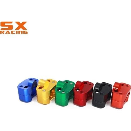 Motorcycle 1 1/8" 28mm CNC Aluminum Universal Handlebar Risers Adjustable Fat Bar Clamps Adapter For KTM YAMAHA SUZUKI HONDA