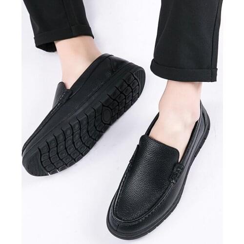 Men Casual Sapatos Casual Man Shoes Men Causal For Leather 2020 New Breathable Fashion Sports Mens Flat Mens Spring Black