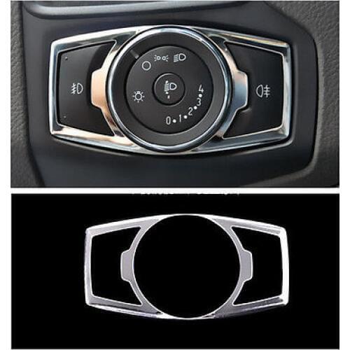 Stainless head light switch button cover trim 1pcs for FORD FUSION 2013 2014 2015