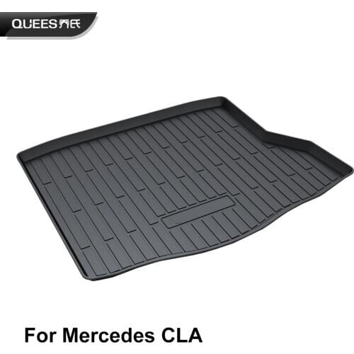 QUEES Custom Fit Cargo Liner Boot Tray Trunk Floor Mat for Mercedes Benz CLA Class 2013 2014 2015 2016 2017