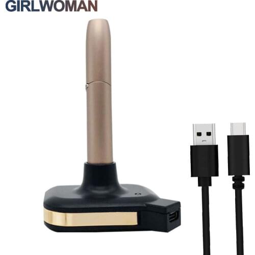 GIRLWOMAN Type-c Design Metal Material Desktop Charger for iqos 3.0 Heating rod Fast Charging for iqos3 Stand Charge Dock