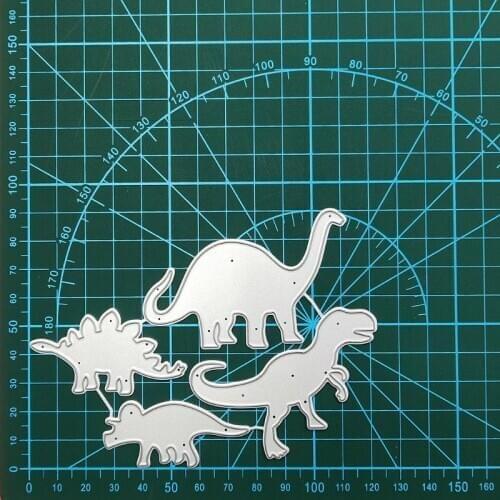 2021 New Dinosaur Metal Cutting Dies Stencil DIY Scrapbooking Album Stamp Paper Card Embossing Crafts Decor