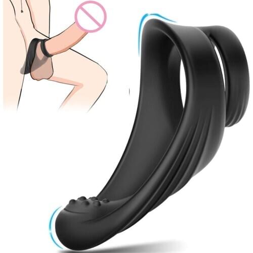 Newest Male Cock Ring for Couple Masturbating Machine Penis Delay Trainer Ring Gay Sex Toys Mens Masturbator Sex Toys for Men