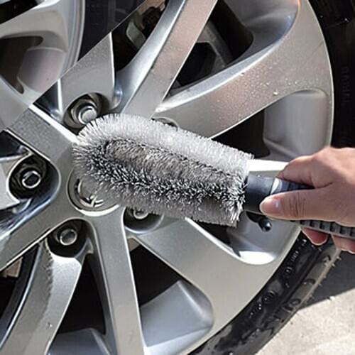New Tire Rim Scrub Vehicle Washing Wheel Hub Handle Cleaning Tool Fit for Mercedes-Benz Series-A B C E S G M ML GLK CL CLK CLS