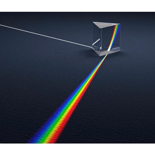 Optical Glass Triangular Prism Physics Teaching Education Toys Gift for Children Adult 5CM*3CM*3CM