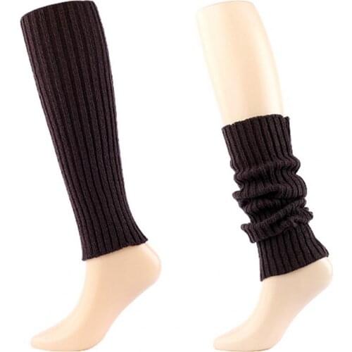 1 Pair Autumn Winter Stockings Women Wear Resistant Daily Using Over the Knee Thigh Ribbed Leg Warmers Footless Socks 2021
