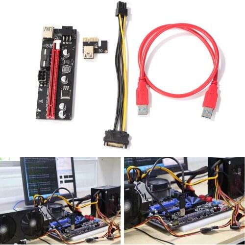 Extender PCI Express 1X to 16X Adapter Riser Card Extender Card for Miner Bitcoin Mining for GPU Miner Mining