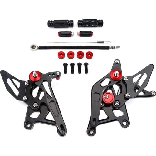 Adjustable Rear Set Foot Pegs For CBR250 RR Motorcycle Footpegs Rearset Footrests For Honda CBR250RR CBR 250RR 2017-2019