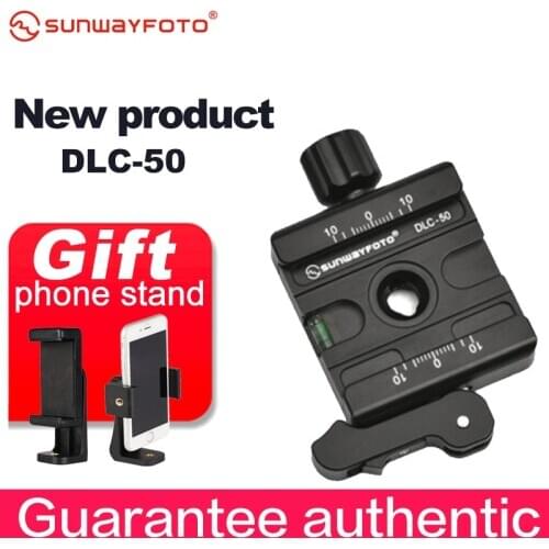 SUNWAYFOTO DLC-50 Tripod Head Quick Release Clamp For DSLR Tripode Quick Release Clamp Plate BallHead Lever Release Clamp
