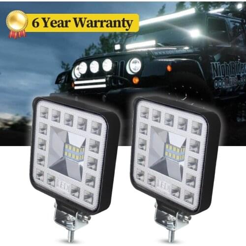 LED Work Light 24V 12V 69 Watts 3030 Chips Fog Reversing Reflector Lamps for Car Spotlights Universal 4x4 Truck FSO
