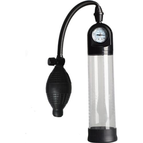 Penis Enlargement Pumps Penis Extender vacuum pump Penis Pump Handsome UP Adult Sex Products For Men Pump with Instrument Paneg