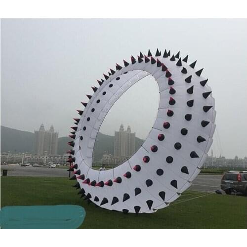 Rolling ground dragon swivel thorn ring kite pendant