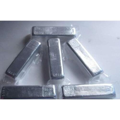 High Purity 99.995% indium metal ingot lumps Brand new
