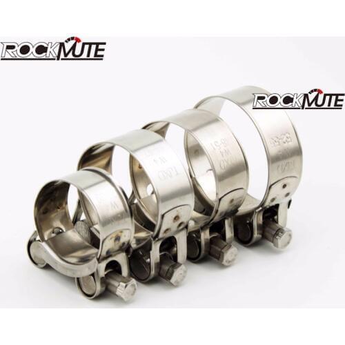 Motorcycle Stainless Steel Exhaust Pipe Clamp Banjo Clip 36-39mm/40-43mm/44-47mm/48-51mm/52-55mm/56-59mm/60-63mm/64-67mm/68-73mm