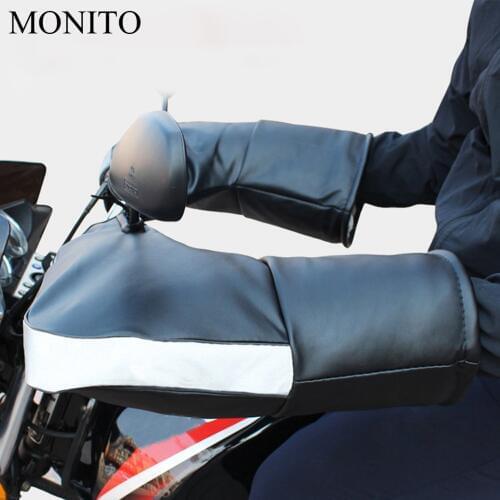 2019 Hot Motorcycle Scooter Hand Warm Gloves Motorbike Thickening Hands Warmer Coves Coldproof Handlebar Muffs Waterproof