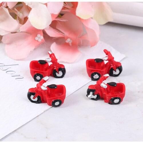 4PCS Doll House Motorcycle Tricycle Transportation Miniature Ornament DIY Micro Dollhouse Home Decoration