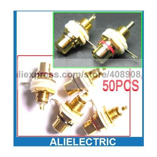 40pc Gilt TV Amplifier RCA Jack Sockets Chassis Welding