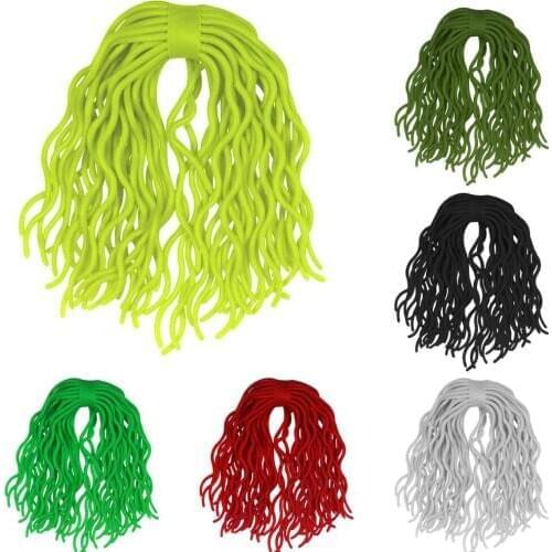 60Pcs Simulation Earthworm Fishing Worms Artificial Fishing Lure Fishy Smell Lures Flying Hook Tackle Soft Glue Worm Baits