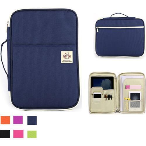 A4 Document Organizer Folder Padfolio Multifunction Business Holder Case for Ipad Bag Office Filing Briefcase Storage Stationery