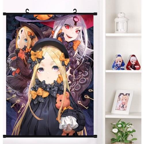 Anime Game Fate/Grand Order Abigail Williams Lovely Wall Scroll Mural Poster Cartoon Wall Hanging Poster Home Decor Collection