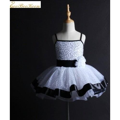 Ballerina Kids Performance Dancewaer Women Classical Ballet Tutu Gymnastics Leotards Professional White Swan Lake Ballet Costume