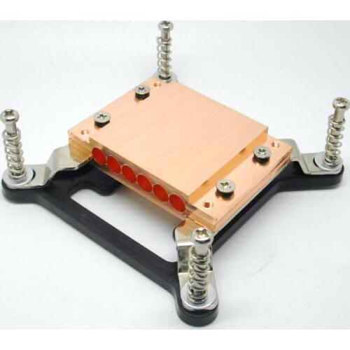 For 1366 buckle/2011 buckle Pure Copper Heat Pipe Clamp Copper Block Wear 6 Root Diameter 6mm Copper Tube