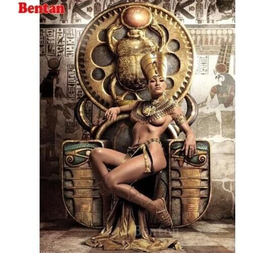 Egyptian queen Diy diamond painting pet Cross stitch 5D Diamond embroidery drill rhinestone sexy woman painting Needlework gift